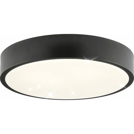 Brilliant LED Deckenleuchte Slimline Starry Ø 29 x 6,5 neutralweiß schwarz-weiß (1/3)