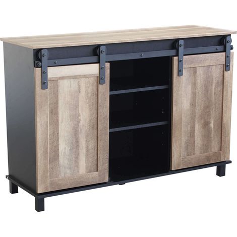 Mobile Innenräume in der Innenausstattung Wohnzimmer Eingangsbar mit 2 Schiebetüren in Holz und Metallindustrie (1/5)