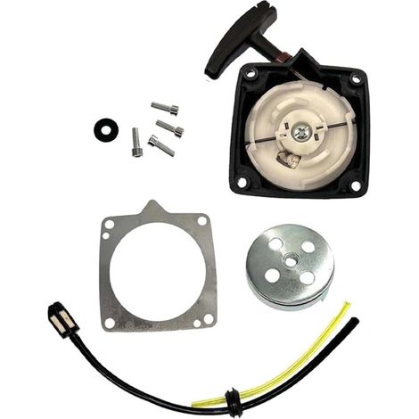 Kit de démarrage pour coupe-bordures ZI-MOS145, ZI-MOS145G, ZI-MOS125, métal et plastique, pièce de rechange pour débroussailleuse de jardin, noir et argenté (1/5)