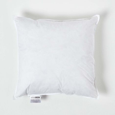 HOMESCAPES Duck Feather Cushion Pad - Luxury Cushion Filler and Inserts 40 x 40 cm (16 x 16")