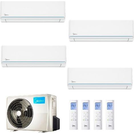 Climatizzatore Midea Quadri Split Evolution 9000+9000+12000+12000 M40E-28HFN8-Q R-32 9+9+12+12