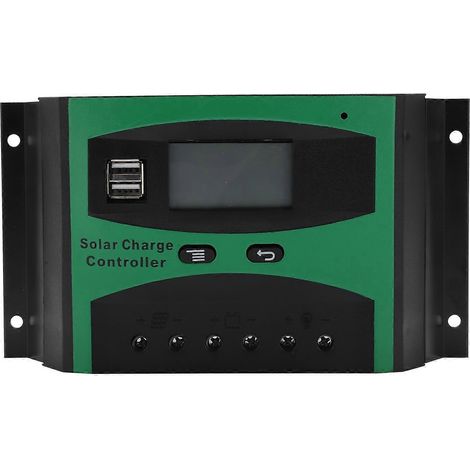 12V/24V Solar-Laderegler, Photovoltaik-Solar-Laderegler mit zwei USB-Anschlüssen, 40A (1/4)