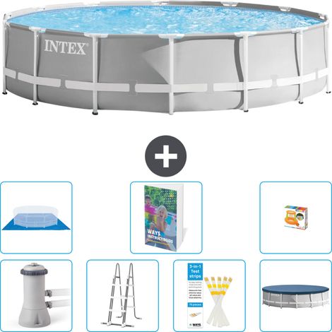 Prism Frame Pool Rund - 427x107 cm - 8-teilig S568