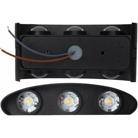 Applique LED - 6 W - Aluminium - IP65 - Lumière Chaude 3000 K - Pour Intérieur Et Extérieur - 1 Pièce (1/5)
