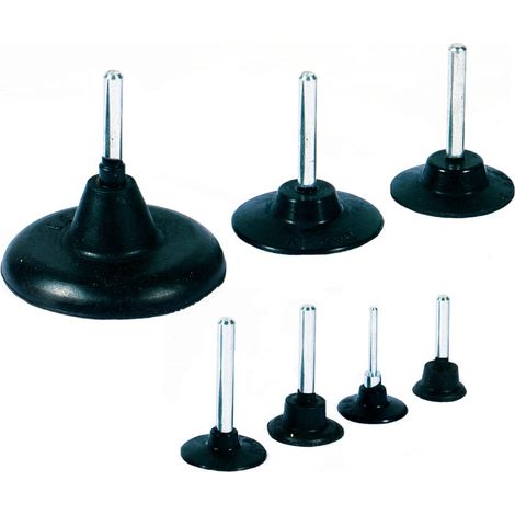 Supporti flessibili in gomma per dischi abrasivi diametro 30 gambo 3 Rosver 1 pz