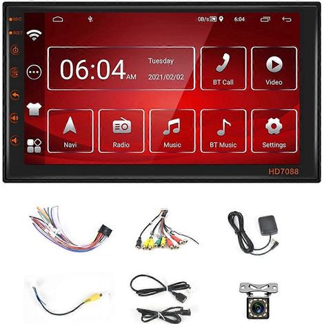 Autoradio double DIN Android 13 avec écran tactile 7 pouces (1/5)