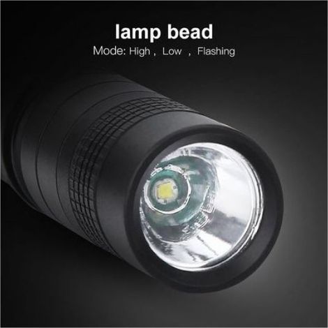 Lampe De Poche - LED Mini Torche Stylo En Aluminium - Pour Usage Quotidien Et Voyage - 1 Pièce (1/5)