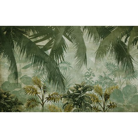 Papier peint panoramique - Forêt Tropicale - 130 cm x 81 cm (1/2)
