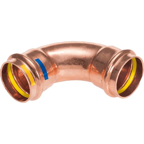 RACCORDO CURVO RAME 90° A PRESSARE FEMMINA FEMMINA SERIE B-ONE - Ã15 - CEX