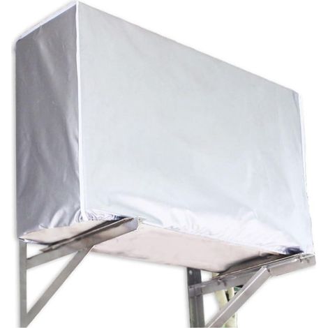 Housse De Climatiseur Extérieur Avec Cordon Élastique, Imperméable Et Résistante Au Soleil (Grande Taille 954073 145g) (1/5)