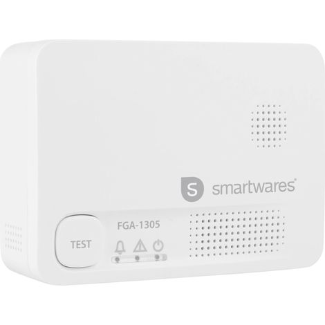 Smartwares FGA-13051 Détecteur de monoxyde de carbone autonomie 5 ans à pile(s) Gaz détecté monoxyde de carbone (1/5)