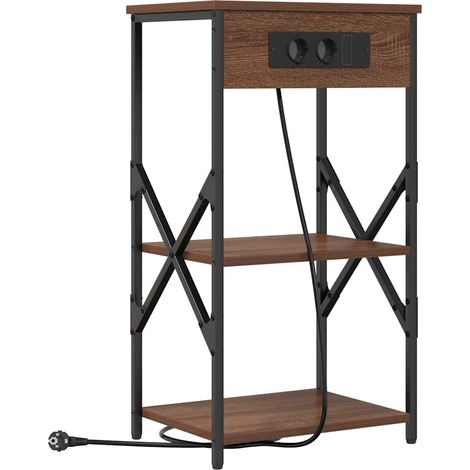 Maison Exclusive - Armadio da Notte con lo scaffale Rovere Marrone 41 x 31 x 76 cm