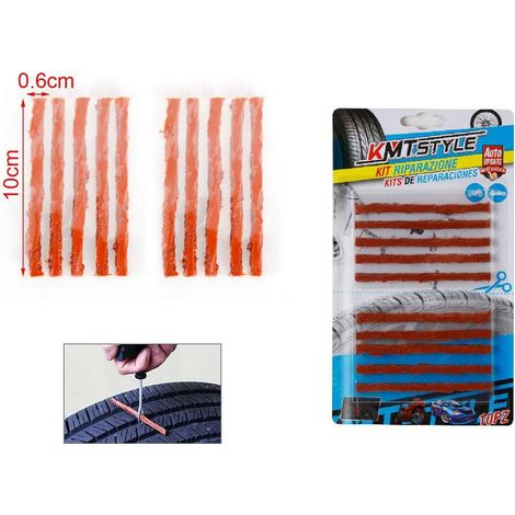 10 Pezzi Strisce Riparazione Pneumatici Tubeless 0,6X10CM (1/3)