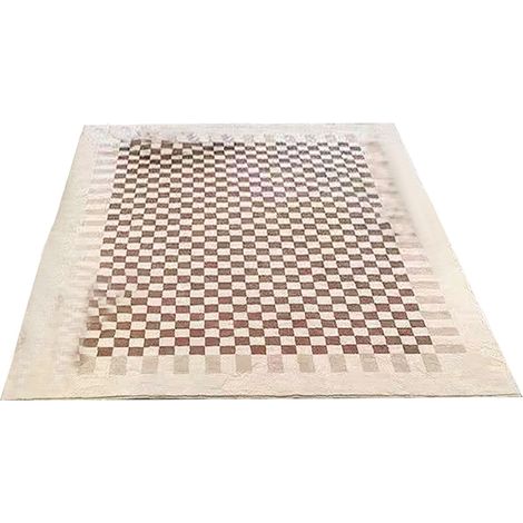Tapis d'intérieur ultra doux et moderne à poils longs, moelleux et antidérapant, pour salle à manger ou salon. (1/5)