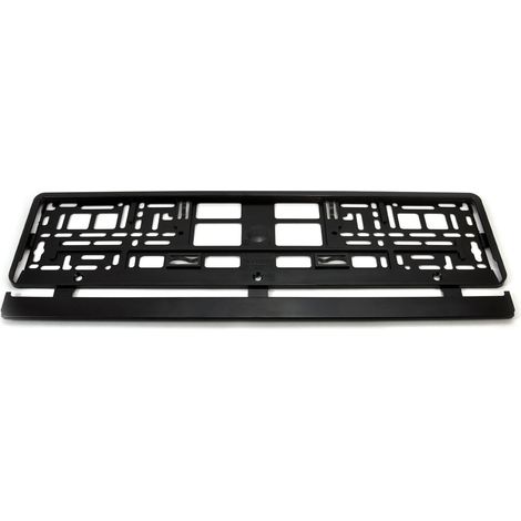 Cadre de plaque d'immatriculation noir flexible sans emballage amio-01642