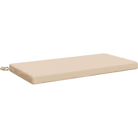 Coussin de banc SOEST 100 % polyester Crème 80 x 40 x 5 cm vidaXL