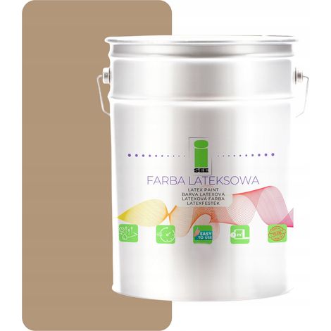 Latex-Wandfarbe für Innenräume, hellbraun, 5 l, Hersteller