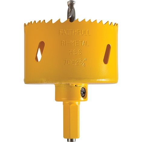 Faithfull 70mm Soffit Cutter Holesaw - One-Piece FAIHS70SOFIT (1/3)