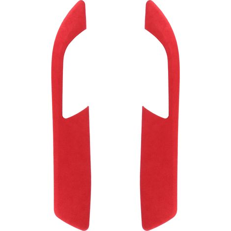 Lot de 2 panneaux de poignées de porte intérieures en daim, cadre de 2 mm d'épaisseur, compatibles avec Z4 E89 2009-2016, rouge (1/5)