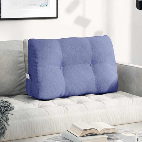 Rücken Kissen Jeans blau 80 x 24 x 50 cm Stoff