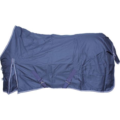90 cm, Blu Navy: Coperta da paddok impermeabile sfoderata senza imbottitura in tessuto antistrappo