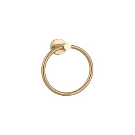 Handtuchring aus gebürstetem Edelstahl, schlichter runder Handtuchhalter für moderne Badezimmer, Küchen im Landhausstil, Wandorganizer (Gold) - Crezuo