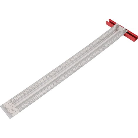 Règle de traçage 400 mm pour tenons et mortaises, Règle en T de haute précision pour le traçage et la mesure des trous dans le travail du bois (1/5)