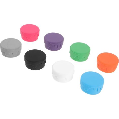 8 bouchons de vin, silicone, couleur aléatoire, réutilisable (1/5)