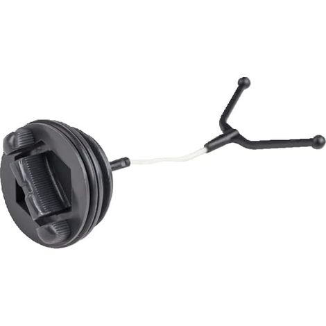 1 Bouchon de carburant, Métal et plastique noir, Pour tondeuse à gazon, Compatible Husqvarna, Référence 178-011