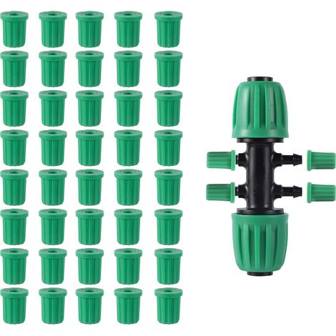 Bouchon de connecteur 1/4 Barb, raccord en caoutchouc pour système d'irrigation 1/4 tuyau (1/5)