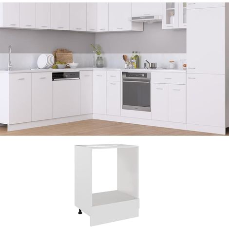 Herdumbauschrank Lyon Weiß 60x46x81,5 cm Holzwerkstoff
