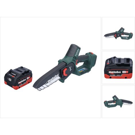 Metabo MS 18 LTX 15 Trononneuse sans fil 18 V 15 cm 5 m/s + 1x accu 5,5 Ah - sans chargeur gert