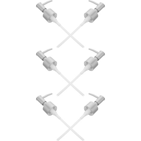 28mm Thread Lotion Dispenser Pump Head Plastic 6 Pieces (1/5)