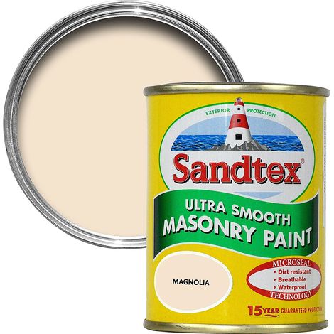 Sandtex 15 Year Microseal Smooth Masonry - Magnolia - 150ml