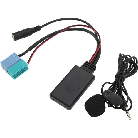 Adattatore Bluetooth AUX IN 6+8 pin per microfono vivavoce sostitutivo per Fiat Bravo per radio VISTEON dal 2007
