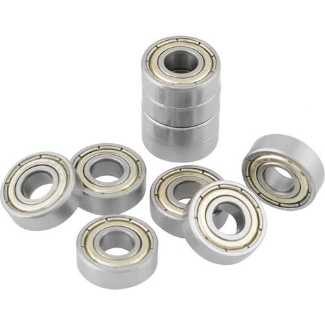 10 Stück 696ZZ Kugellager 6 x 15 x 5 mm aus Edelstahl. (1/5)