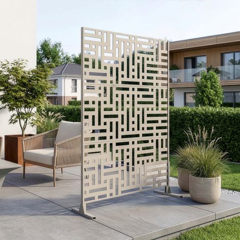 Pannello Divisorio Bernalda Struttura Traforata in Acciaio 180 x 120 cm Cachi casa.pro (1/5)