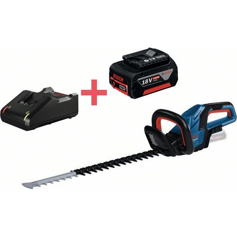Bosch Heckenschere Bosch GHE 18V-60 inkl. 5 AH Bosch-Akku und Ladegerät 06008C9000A