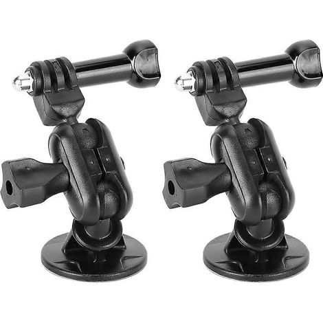 Support caméra embarquée 2 pièces, fixation pare-brise à ventouse, support rotatif 360° réglable, accessoire universel pour dashcam et enregistreur de conduite (1/5)