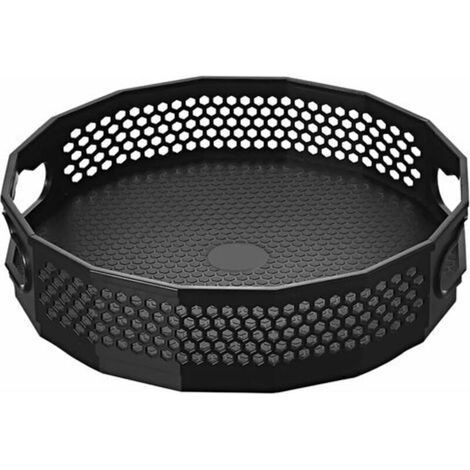 ALLIANDISÉtagère à épices rotative, étagère à épices rotative en plastique, organisateur de table pour le stockage des épices dans la cuisine, plateau tournant à épices (30 x 10 cm, longueur) (1/4)