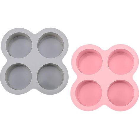 2 Mini Moule à Muffins en Silicone Plaque Anti-adhésif Moule à Pâtisserie pour Cupcakes, Brownies, Pudding 13.7 x 5.5 x 2.7 cm,Parent,-