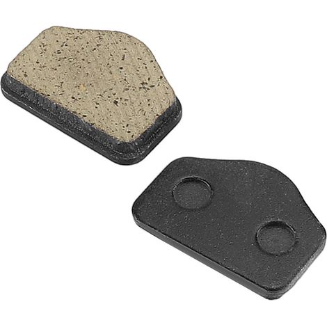 Plaquettes de frein semi-métalliques pentagonales O1, plaquettes de frein à disque noires, plaquettes de friction de frein assorties de même forme. (1/5)