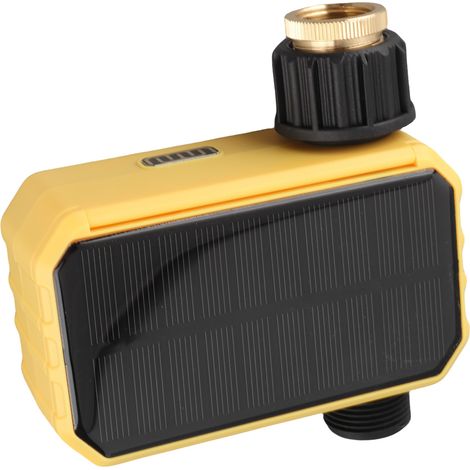 Programmateur Arrosage Solaire WiFi Automatique Vanne Électrovanne Robinet Tuyau pour Villa Balcon Terrasse Toit Jardin (1/5)