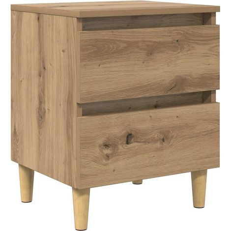 Meubles de Rangement,Armoire de lit avec tiroir Chêne artisanal 40 x 35 x 50 cm CFW712425 (1/5)
