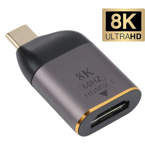 Adaptateur HDMI femelle vers USB-C/Type-C mâle 8K 60 Hz (1/4)
