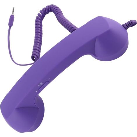 Combiné de Téléphone Portable USB C de Vintage avec Prise 3,5 Mm, Résistant aux Radiations, pour Les Smartphones (Violet) (1/5)