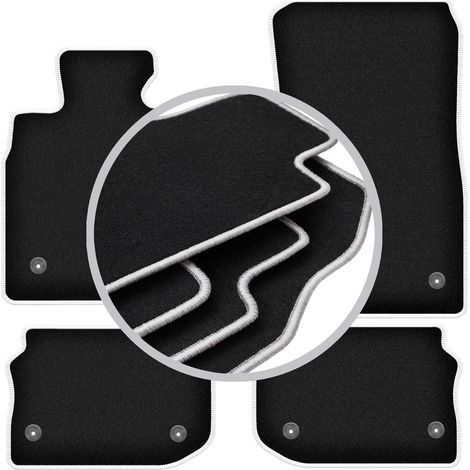 Alfombrillas CARLUX-SILVER para BMW 5 F10 berlina (VELCRO) (2010-2013) (1/5)