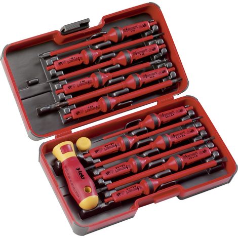 Juego aislado de varillas intercambiables E-smart 14-pcs. SL/PH/PZ/TORX®  Felo 06391306 (1/3)
