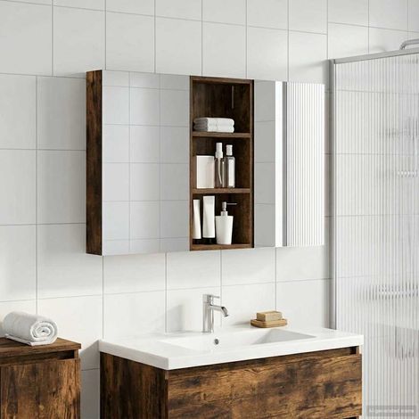 vidaXL Ensemble de Meubles de Salle de Bain 3 pcs 110 x 10,5 x 60,5 cm
