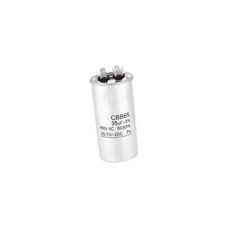Condensateur CBB65 450V 35UF à feuille d'aluminium pour climatisation, condensateur de démarrage
